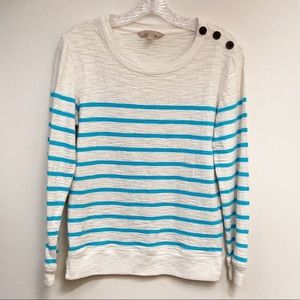Banana Republic‎ Factory Top Womens Sz Small Lightweight Cotton Stripe Nautical